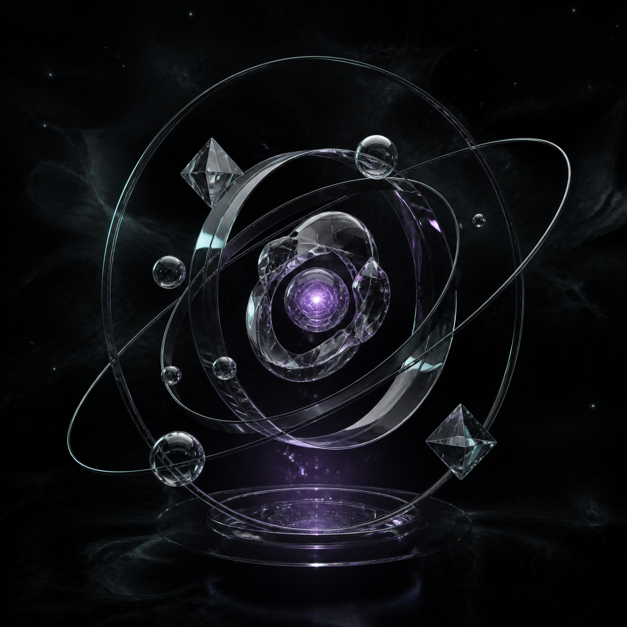 Orbital animation reference sculpture